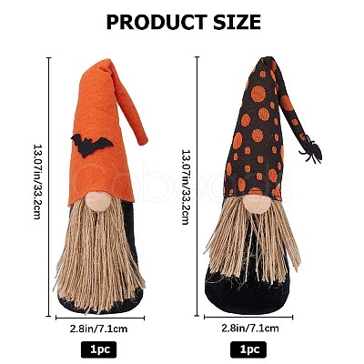 2Pcs 2 Colors Halloween Themed Party Decorations AJEW-GF0007-07-1