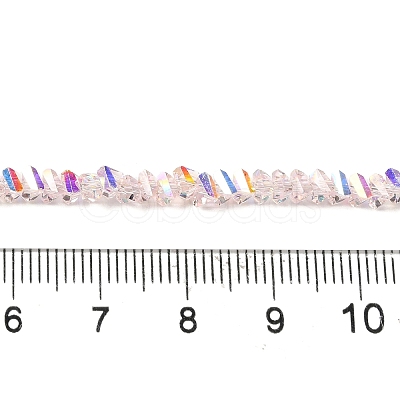 Transparent Glass Beads Strands X-EGLA-P061-04A-AB06-1