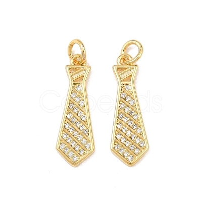 Brass Micro Pave Cubic Zirconia Pendants KK-P339-11G-1