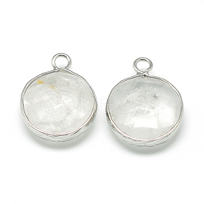 Natural Quartz Crystal Pendants G-Q964-05P-1