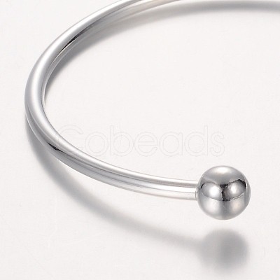 Brass Torque Bangle Cuff Bangle Making BJEW-P062-03-1