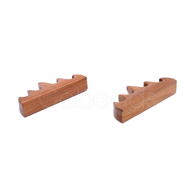 Sandal Wood Chinese Calligraphy Brush Holder AJEW-WH0240-73-1