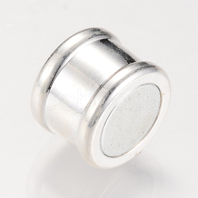 Brass Magnetic Clasps with Glue-in Ends KK-R052-22S-1