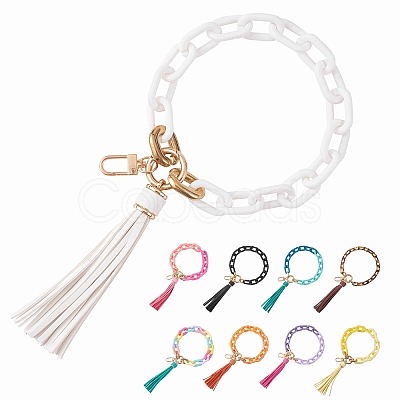 Chain Link Wristlet Keychain HJEW-SW00013-06-1