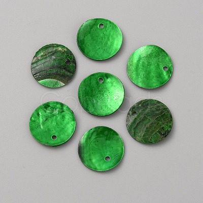 Natural Akoya Shell Pendants BSHE-WH0002-05E-1