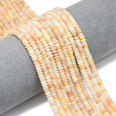 Natural Orange Aventurine Beads Strands G-P575-A02-4x2mm-01-1