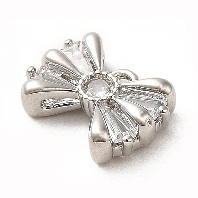 Brass Micro Pave Clear Cubic Zirconia Pendants LS-ZIRC-P113-03P-1