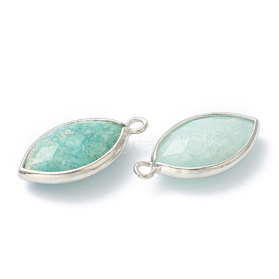 Natural Amazonite Pendants G-B009-01P-L-1