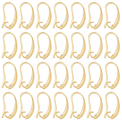 50Pcs Brass Earring Hooks KK-HS0001-75-1