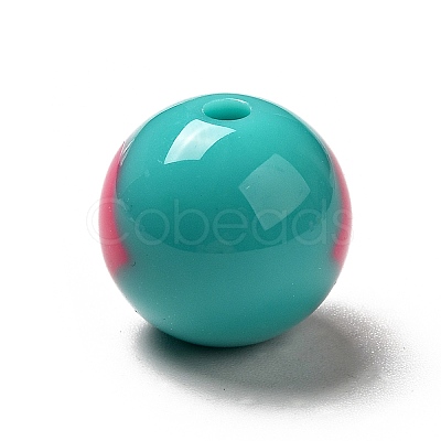 Two Tone Opaque Acrylic Beads LS-SACR-K003-03E-1
