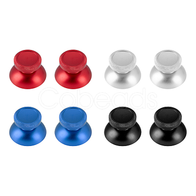 8Pcs 4 Colors Aluminum Joystick Cap AJEW-FH0002-90-1