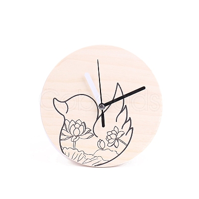 Children's Creative DIY Coloring Teaching Clock PW-WG18118-04-1