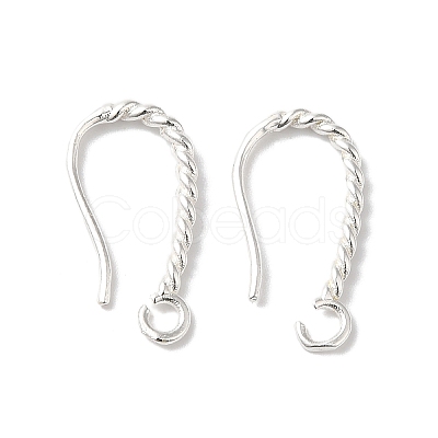 Long-Lasting Plated Brass Ear Wire KK-K381-07S-1