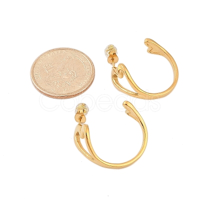 304 Stainless Steel Stud Earrings For Women EJEW-B114-04G-1