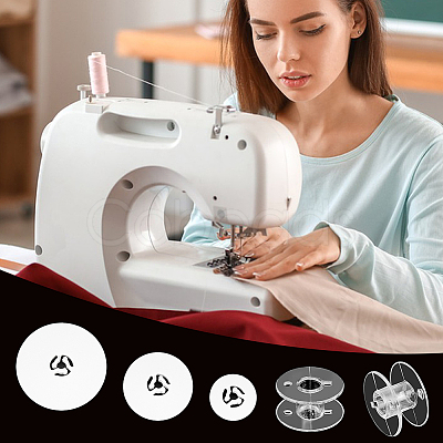 30Pcs Plastic Sew Embroidery Bobbin ODIS-FG0002-88-1