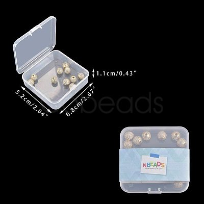 Brass Cubic Zirconia Beads ZIRC-NB0001-10-1