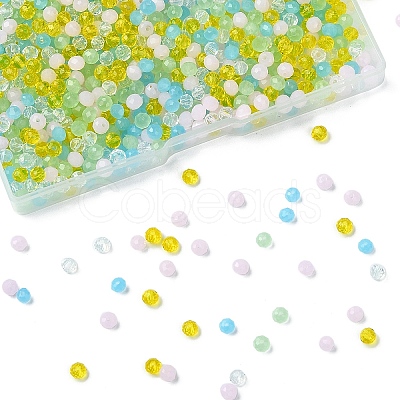Electroplate Glass Beads Strands EGLA-YW0003-92A-1