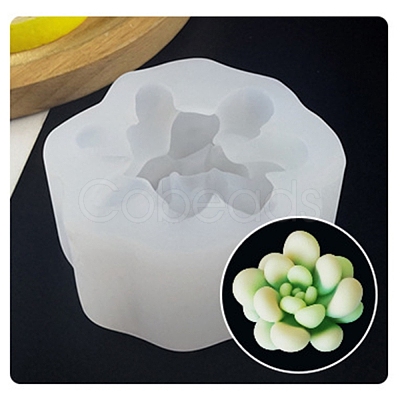 Succulent Plants Shape Fondant Molds DIY-WH0204-17-1