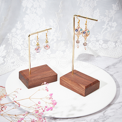 Fingerinspire 2 Pcs 2 Styles Iron Earring Display Stands EDIS-FG0001-35-1