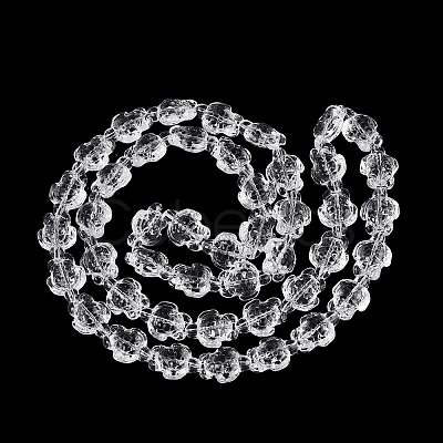 Transparent Glass Beads Strands DGLA-N021-02A-11-1