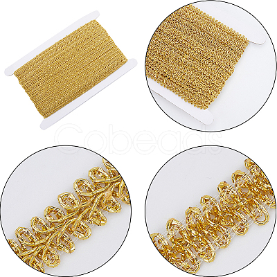 15 Yards Metallic Lace Trims OCOR-GF0003-23B-1