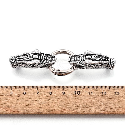 Alloy Spring Gate Rings PALLOY-R089-32AS-1