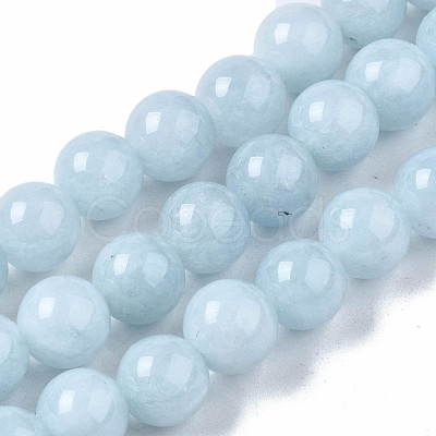 Natural Chalcedony Beads Strands G-S333-8mm-004-1