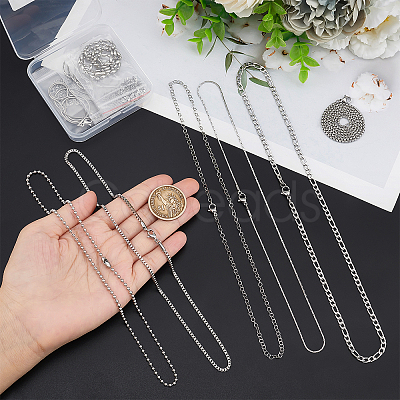 304 Stainless Steel Chain Necklaces STAS-PH0018-41P-1