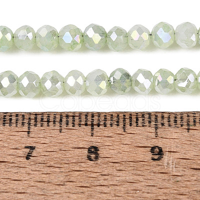 Dyed Crackle Imitation Jade Glass Beads Strands EGLA-Q131-02A-02-1