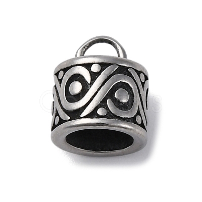 304 Stainless Steel Pendants STAS-D301-08AS-02-1