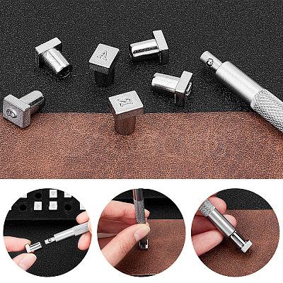 Leather Stamping Tool Kits AJEW-WH0129-18P-1