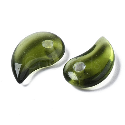 Transparent Glass Pendants GLAA-S066-003B-1