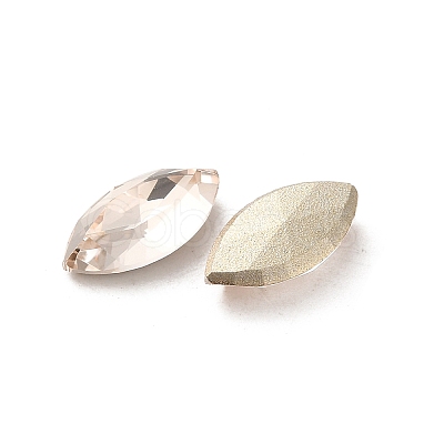 Glass Rhinestone Cabochons RGLA-P037-09B-D261-1