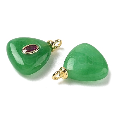 Dyed Natural White Jade Pendants G-H328-04G-B10-1