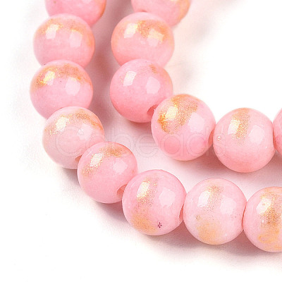 Natural Mashan Jade Beads Strands G-A255-A01-02B-1