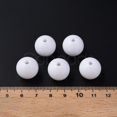 Opaque Acrylic Beads MACR-S370-C16mm-01-1