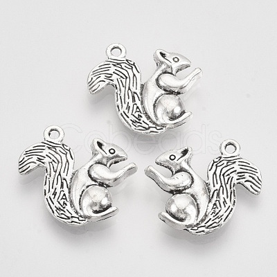 Tibetan Style Alloy Pendants TIBEP-T009-01AS-RS-1