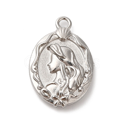 304 Stainless Steel Pendants STAS-D049-03D-1