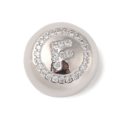 Rack Plating Brass & Cubic Zirconia Pendants KK-Z047-07P-F-RS-1