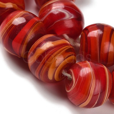 Handmade Lampwork Beads Strands LAMP-C016-03E-01-1