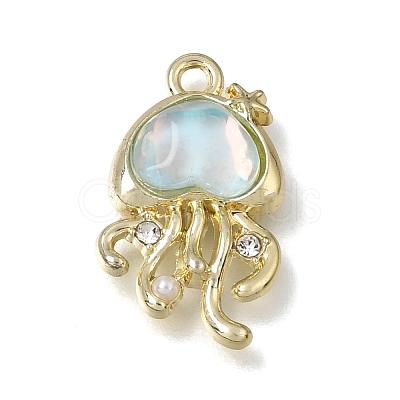 Brass Resin Pendants RE-CBAE379-16LG-1