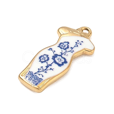 304 Stainless Steel Enamel Pendants SA-CBA800D-01D-G-1