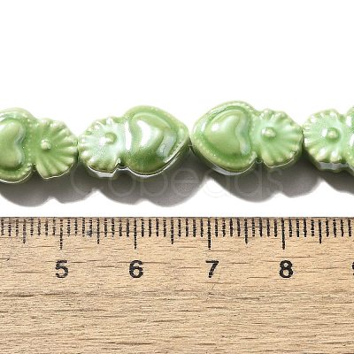 Handmade Porcelain Beads Strands PORC-I028-01M-1