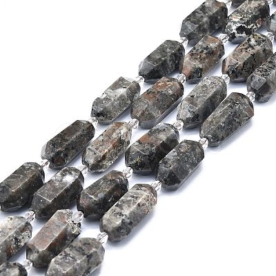 Natural Fluorescent Syenite Rock(Glow under UV Light) Beads Strands G-F715-055-1