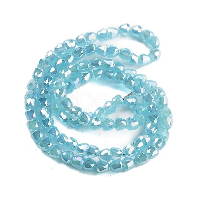 Electroplate Glass Beads Strands EGLA-D030-J4mm-B04-1