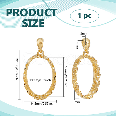 1Pc Sterling Silver Basket Pendant Settings STER-BC0003-15C-G-1