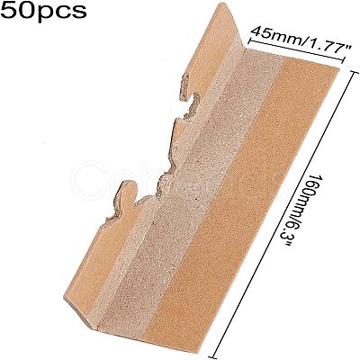 Safety Kraft Paper Corner Protector AJEW-PH0002-43-1