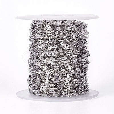 Tarnish Resistant 304 Stainless Steel Dapped Chains STAS-I107-01P-1