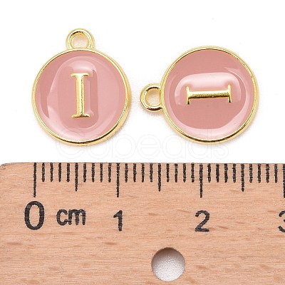 Golden Plated Alloy Enamel Charms ENAM-S118-07I-1