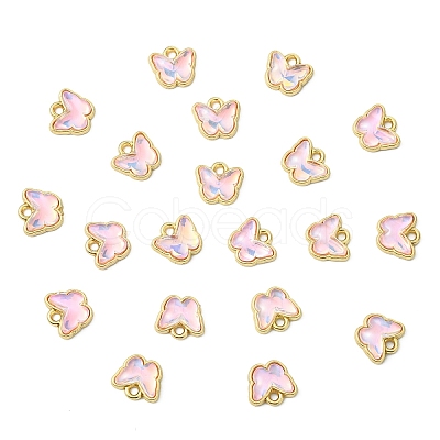 20Pcs Rack Plating Alloy Glass Charms FIND-YW0008-64F-1